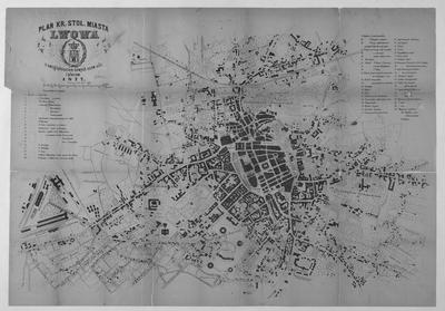 Plan of the Royal and Capital City of Lwow with data on new names of streets and squares