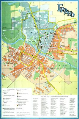 Grodno. Tourist scheme