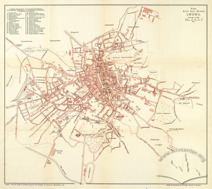 Map of the Royal Capital City of Lviv 2