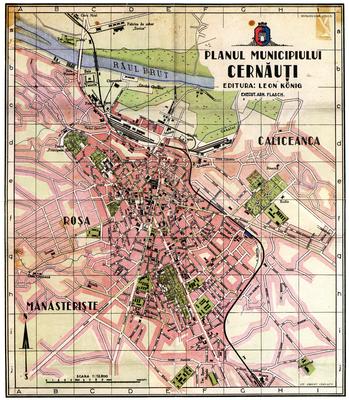 Map of the City of Cernăuţi