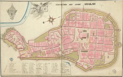 Ground Plan of the city of Krakau