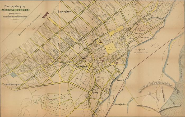 Regulation Plan of the City of Stryj according to a Project by the Committee of the Polytechnical Society 2