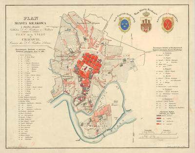 Map of the City of Cracow within the Trenches