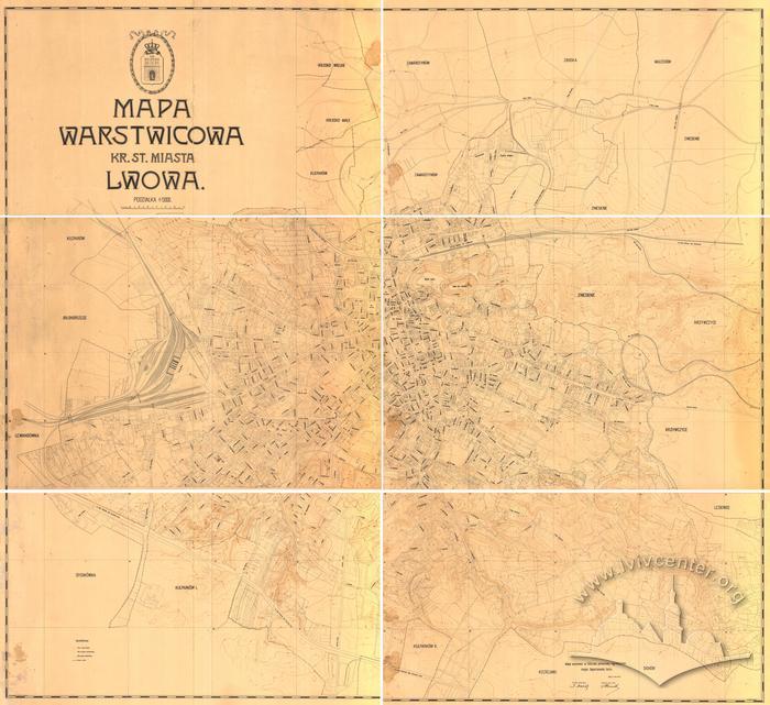 Topographic Map of the Royal and Capital City of Lwow 2