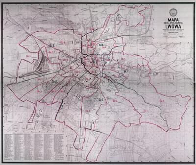 Карта королівського столичного міста Львова