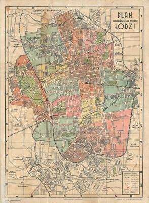 Map of the City of Lodz