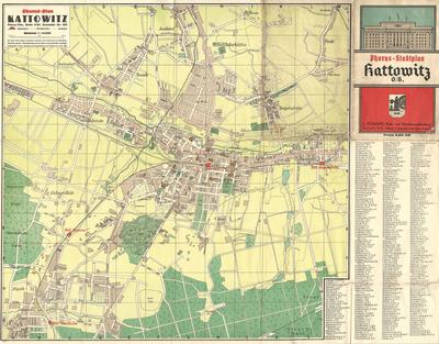 Pharus map of the City of Katowice