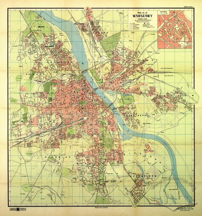 Map of the Capital City of Warsaw 2