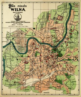 Map of the City of Vilnius