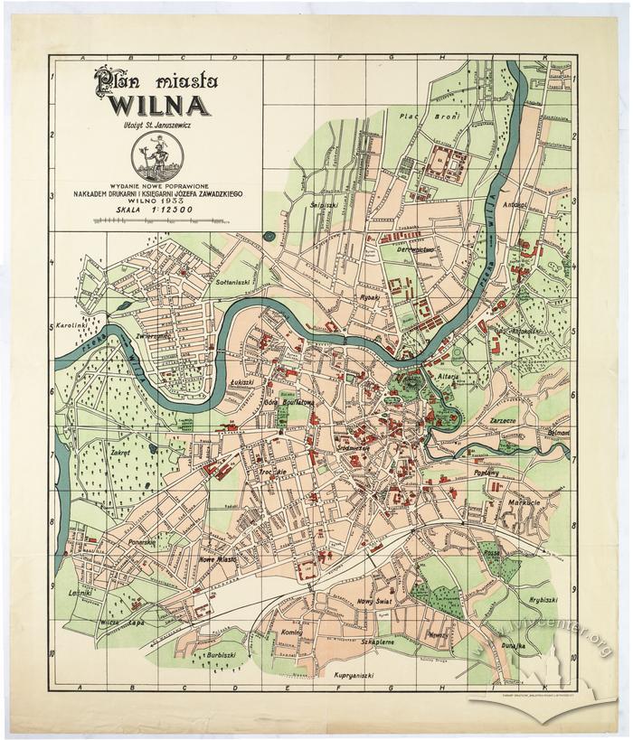 Map of the City of Vilnius 2