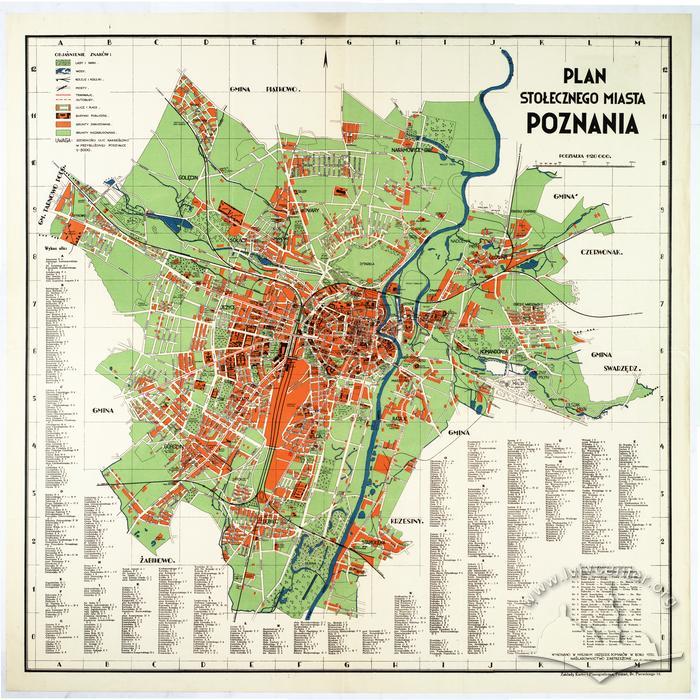 Map of the Capital City of Poznan 2