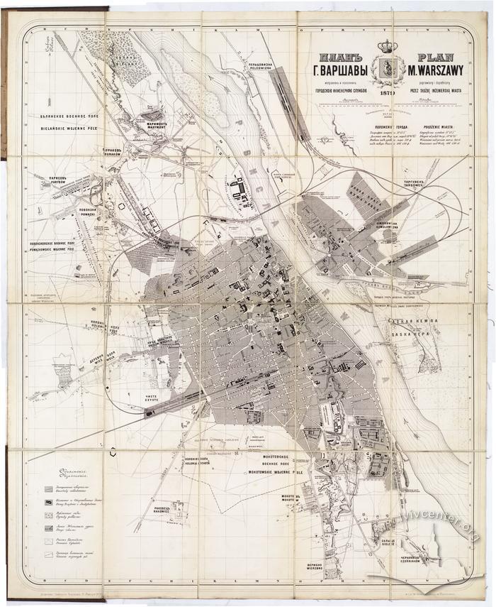 Map of the City of Warszaw 2