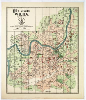 Map of the City of Vilnius