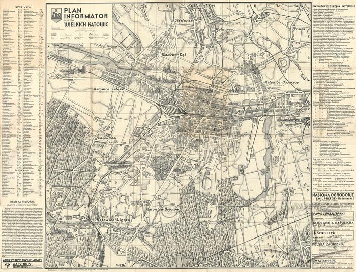 Map of the Greater Katowice City 2