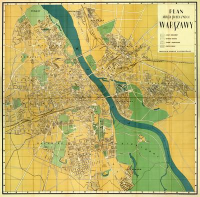 Map of the Capital City of Warsaw