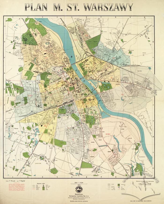 Map of the Capital City of Warsaw 2