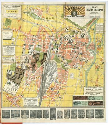 Map of the City of Poznan