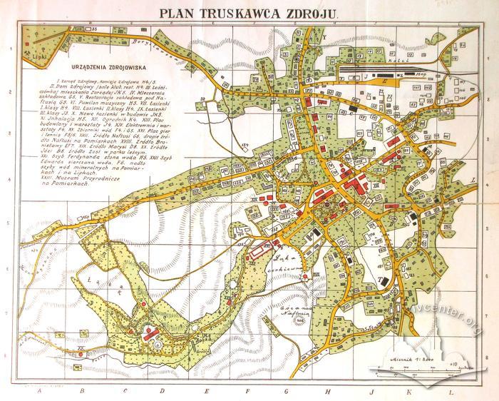 Plan of the Truskawiec Resort 2