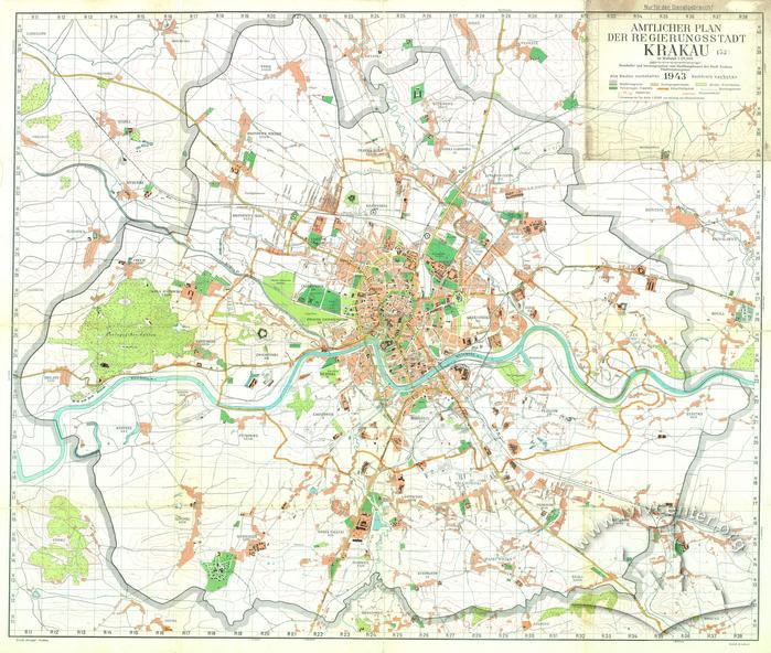 Official Map of the Capital City of Krakow 2