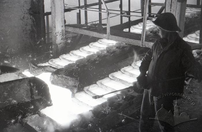 Cast iron pouring. Blast furnace shop of the Azovstal plant 2