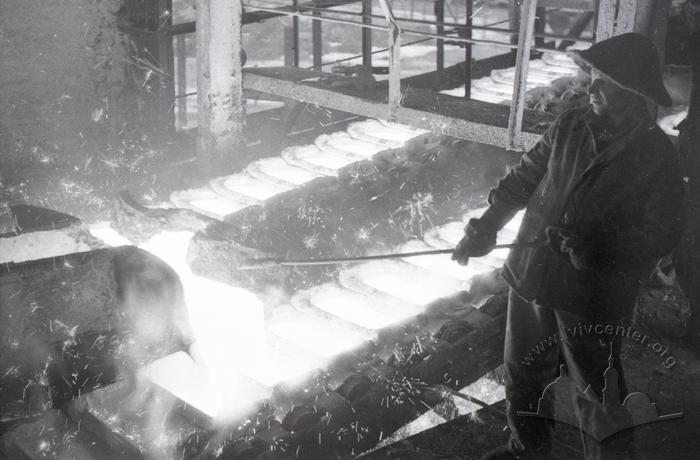 Cast iron pouring. Blast furnace shop of the Azovstal plant 2