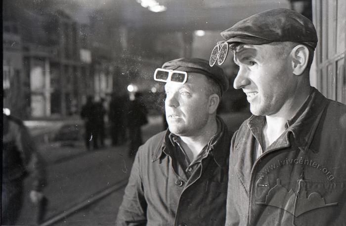 Steelmaker Onishchenko and assistant Matulin at the Azovstal plant 2