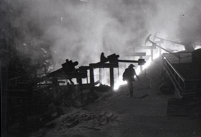 Furnace men of the blast furnace No. 1 of the Azovstal plant