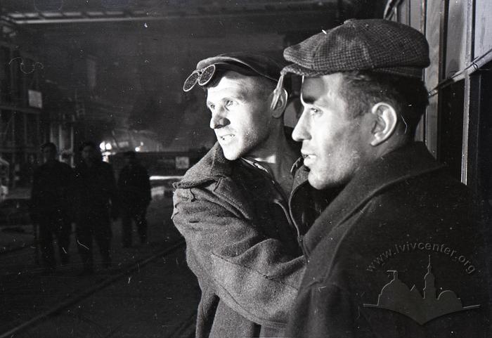 Steelmaker Onishchenko and assistant Matulin at the Azovstal plant 2