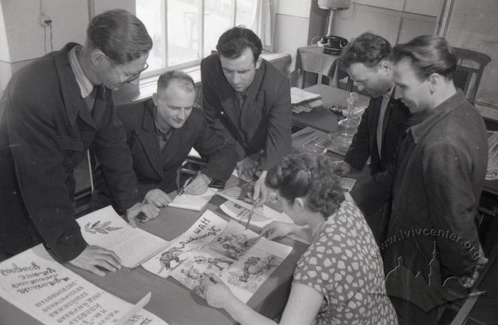 Members of the editorial board of the machine-building factory 2