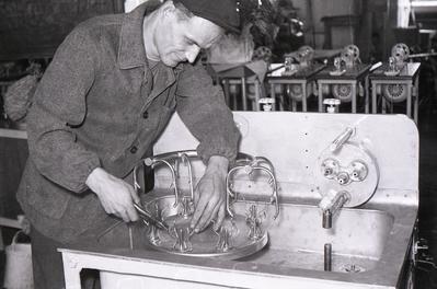 Locksmith of the machine-building factory Chesnokov.