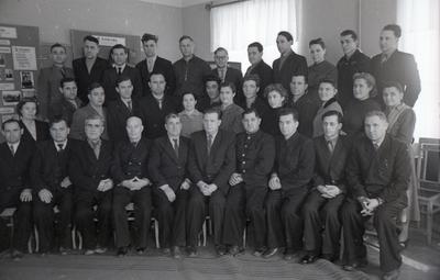 Party cards delivery in the Zhovtnevyi district committee of the CPSU (Communist Party of the Soviet Union)