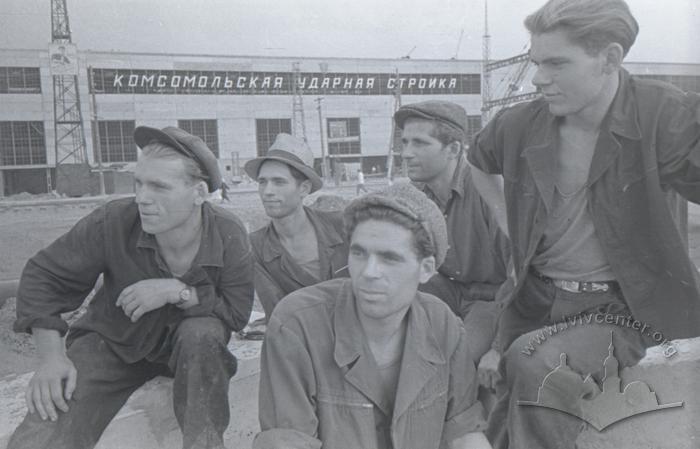 The Yanchuk brothers at the construction site of Mill 1700 2