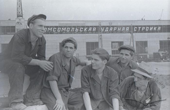 The Yanchuk brothers at the construction site of Mill 1700 2