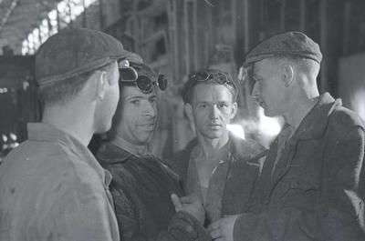 Rollers of the Illich plant sheet-rolling shop. Steelmaker.