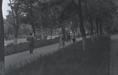 Zhdanov city. Artema and Dombaska Streets.