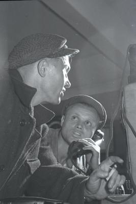 Communist labor blast furnace operators of the Illich plant
