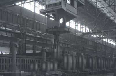 Crane "Tigler". Blooming mill