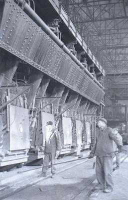 Open-hearth shop of the Illich plant