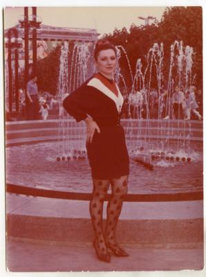 Woman by the fountain