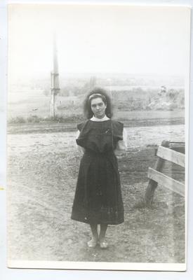 Young woman with headscarf