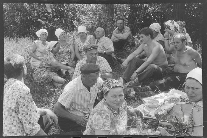 Пікнік на природі, багато людей 2