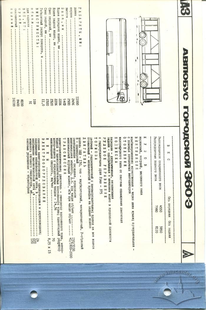 Автобуси та тролейбуси СРСР. Головне Союзне конструкторське бюро з автобусів. Львів, 1971 28