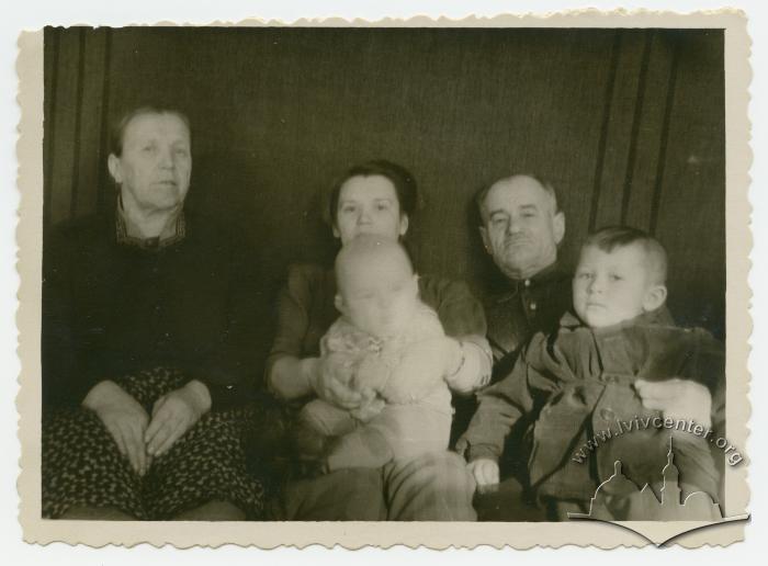 Family portrait with a neighborhood boy (on the right) 2