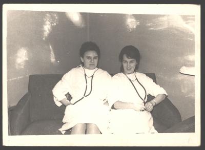 Young female doctors in a room