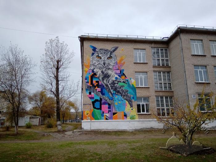 Мурал «Сова» 2