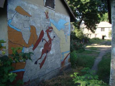 Графіті за мотивом російського мультфільму