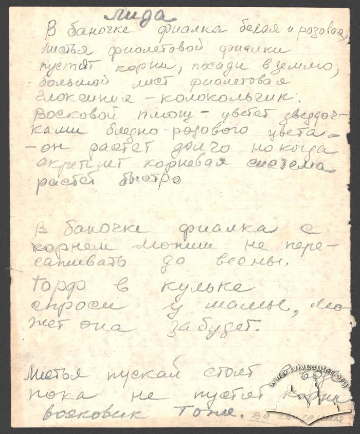 Невідома записка з порадами, як садити квіти 2