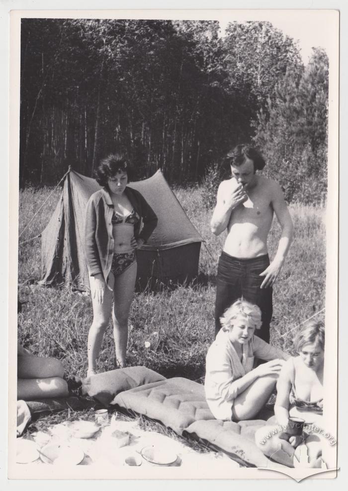 Camping with tents 2