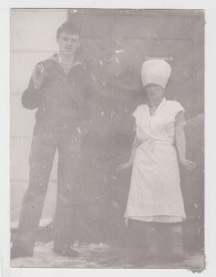 With a sailor