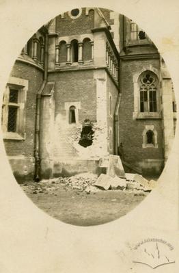 Зруйнований костел Св. Ельжбети, тепер церква Святих Ольги та Єлизавети